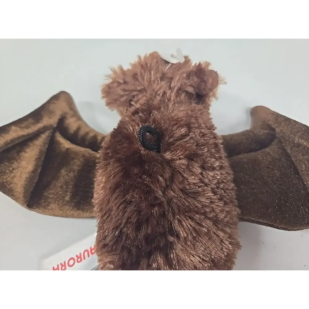 Aurora World 2021 Bat Mini Flopsie Brown Plush Stuffed Toy 6 Inch Halloween